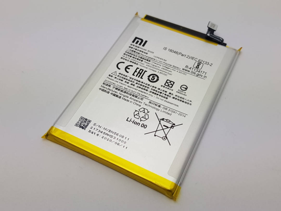 

Батарея BN56 Xiaomi Redmi 9c Сервисный оригинал с разборки (до 10% износа)