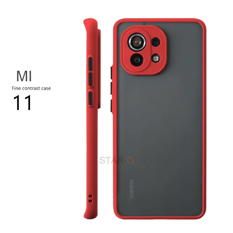 

Противоударный чехол LikGus с защитой камеры для Xiaomi Mi 11 КРАСНЫЙ