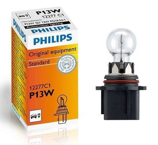 

Лампа накаливания PHILIPS P13W 12V 13W PG18/5d-1 12277