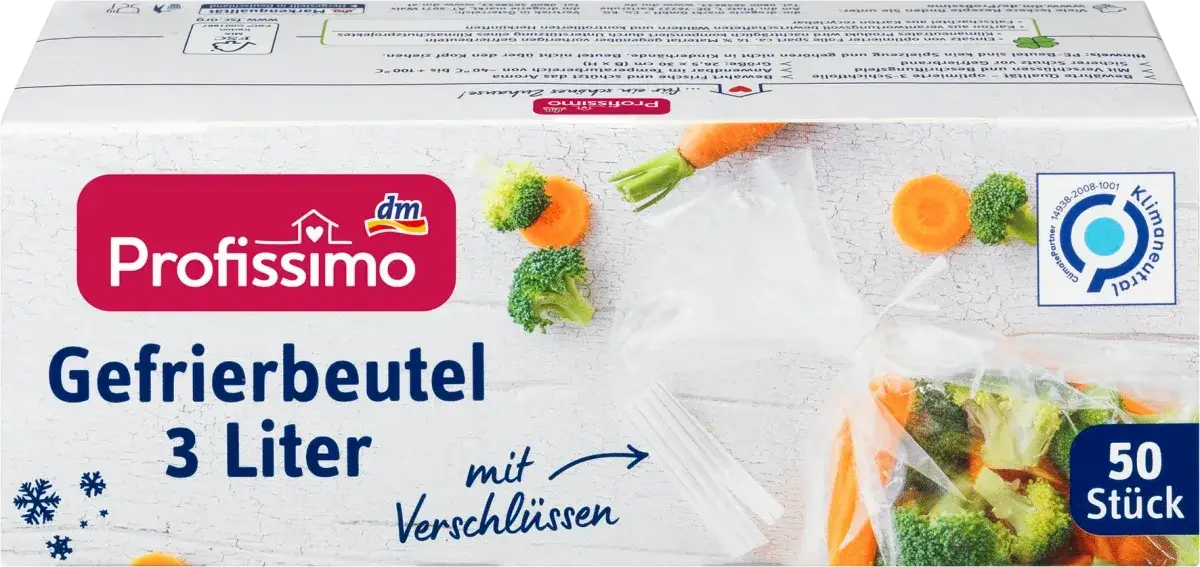

Пакеты для заморозки Profissimo Gefrierbeutel 3 L, 50 шт.