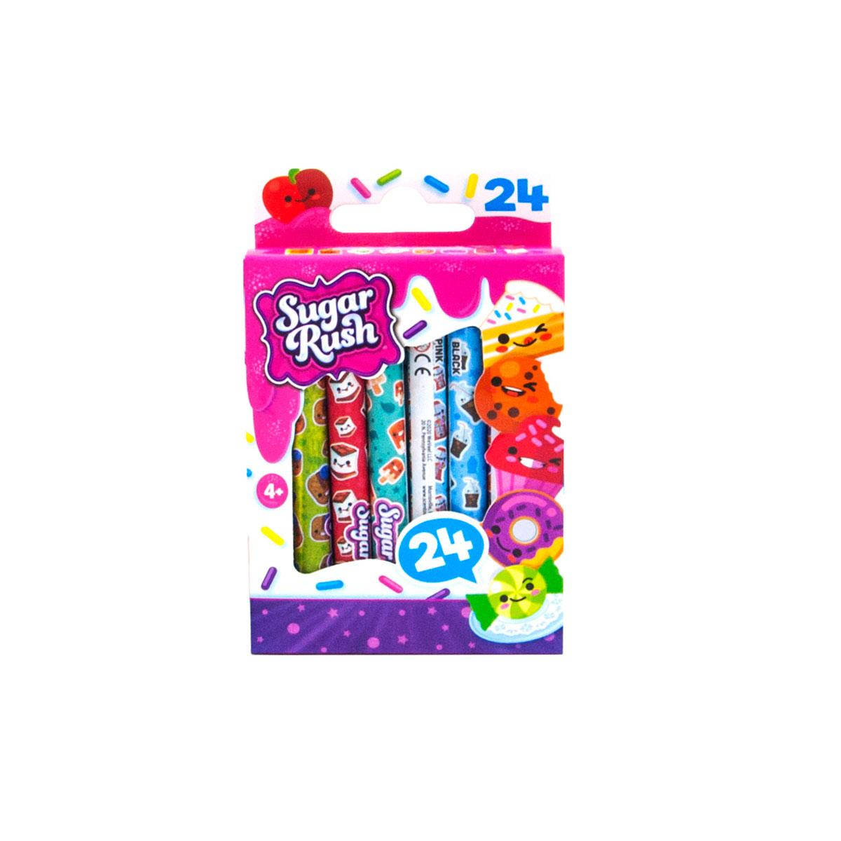 

Набір ароматних воскових олівців серії "Sugar Rush" - ФЕЄРІЯ КОЛЬОРІВ (24 шт.)