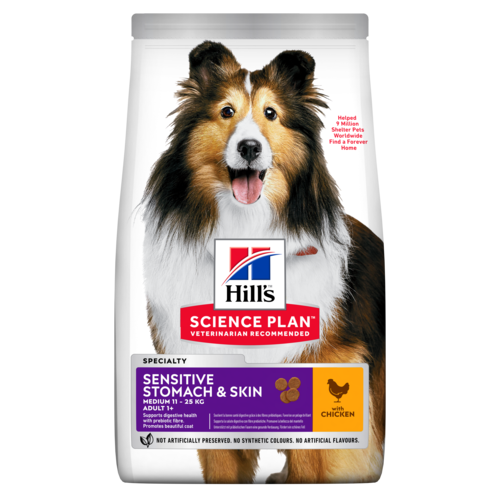 

Hills (Хиллс) Sensitive Stomach & Skin сухой корм для чувствительных собак, 2.5 кг