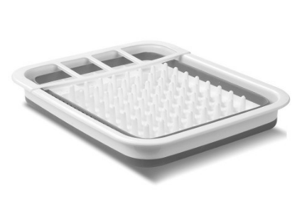 

Сушилка для посуды Collapsible Drying 00085 White/Grey| Кухонный держатель для посуды а