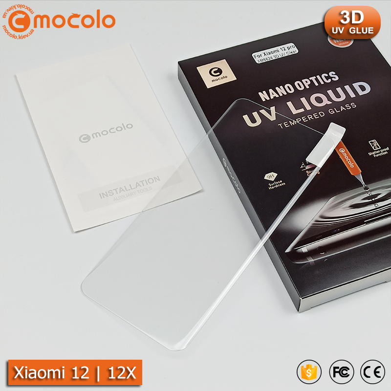 

Защитное стекло Mocolo Xiaomi 12/ 12X Nano Optics UV Liquid Tempered Glass 3D (Clear), Прозрачный