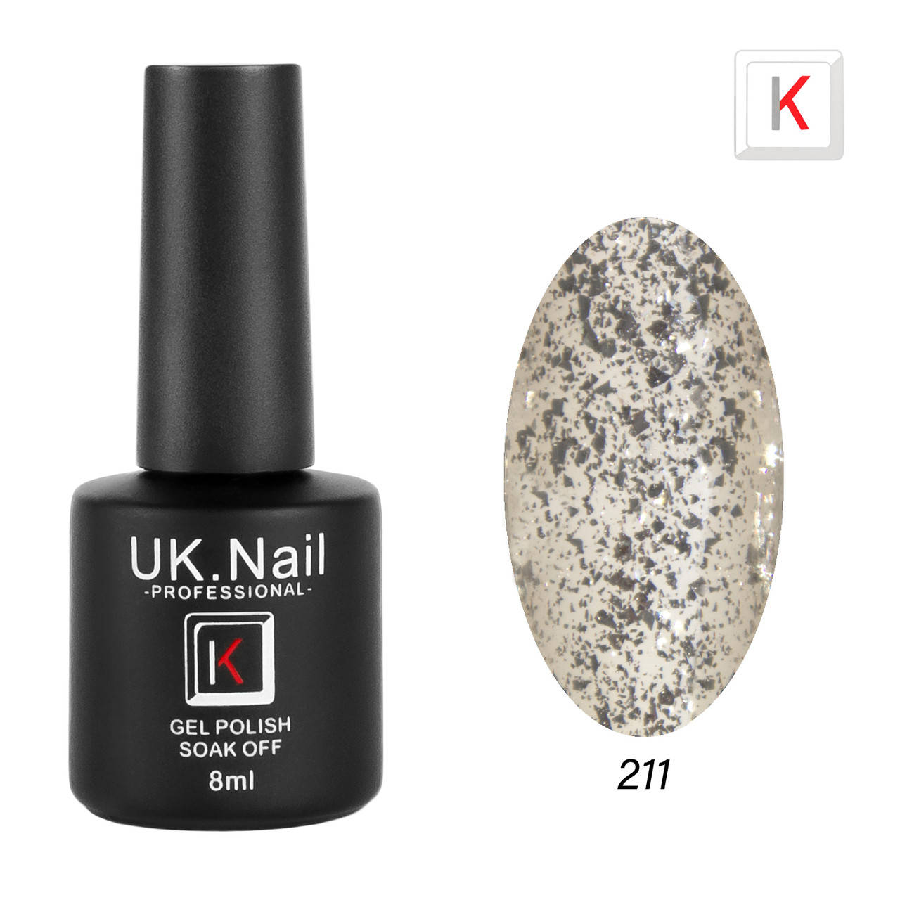 

Гель-лаки UK.Nail 8 мл, №211