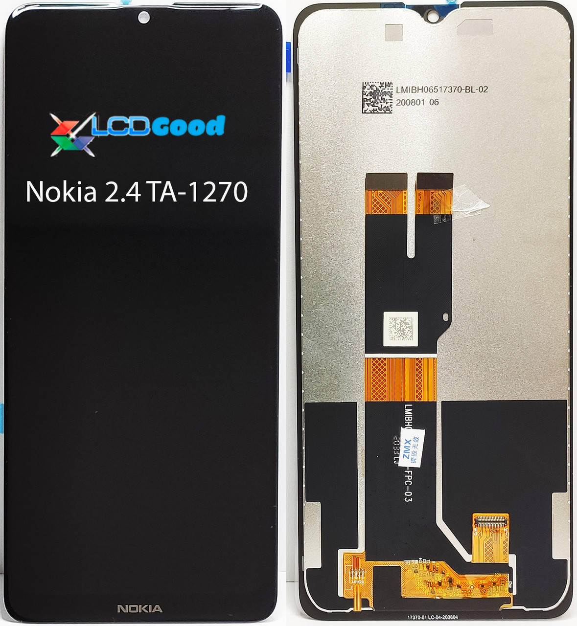 

Модуль ( дисплей + сенсор ) Nokia 2.4 TA-1270 Оригінал чорний, Черный