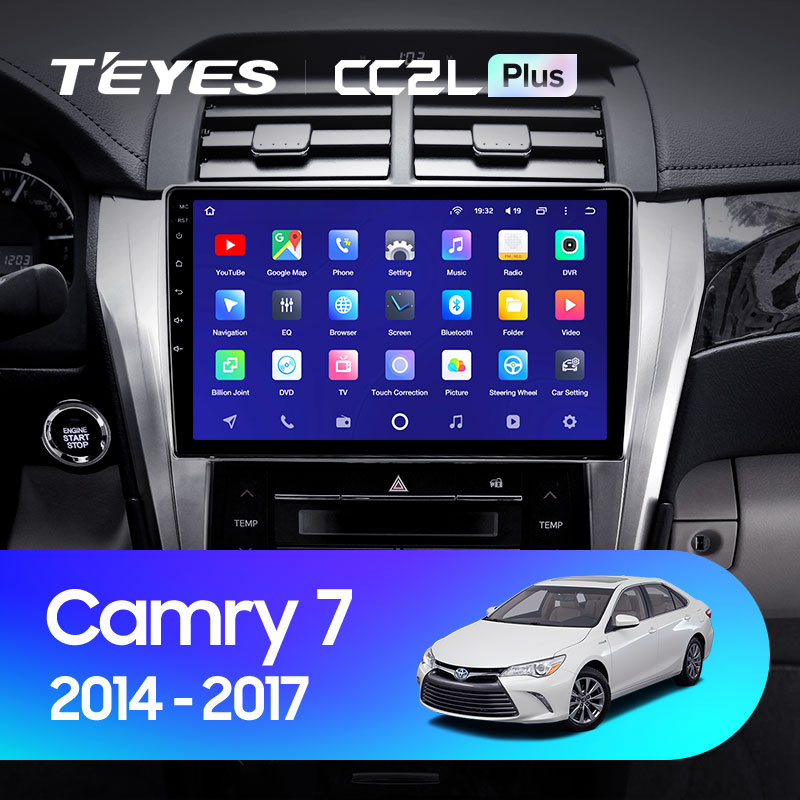 

Штатная магнитола Teyes для Toyota Camry 7 XV 50 55 2014 - 2017 Android