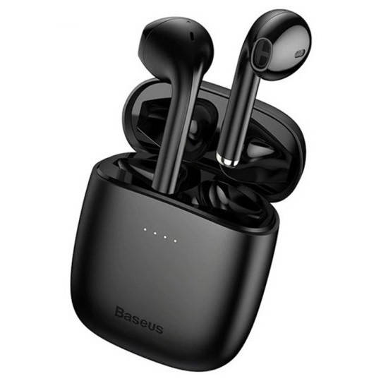 

Беспроводные наушники с микрофоном bluetooth наушники в кейсе BASEUS Bluetooth Encok W04 Черный NGW04-01