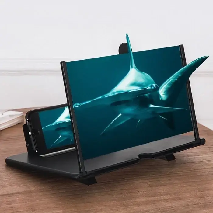 

ЗD увеличительное стекло для экрана Подставка для телефона Enlarged Screen Черное, Черный