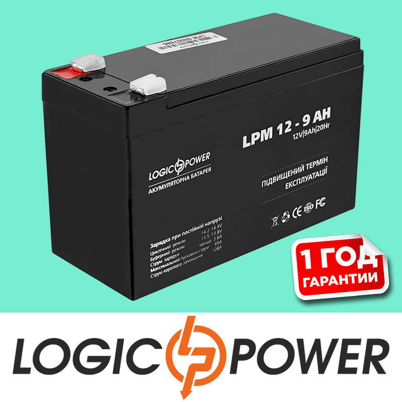 

Аккумулятор кислотный AGM LP 12V 9AH - Гарантия 1 год