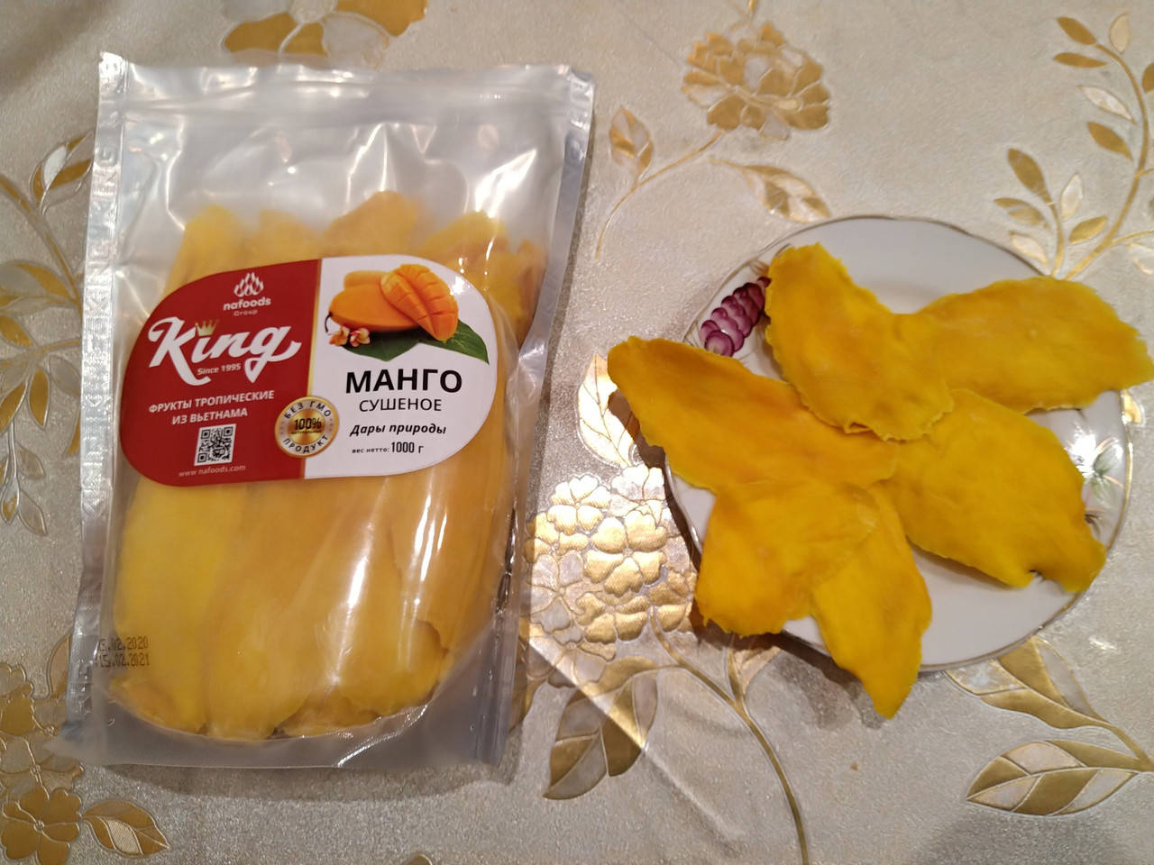

Манго сушеный King 1кг натуральный без сахара
