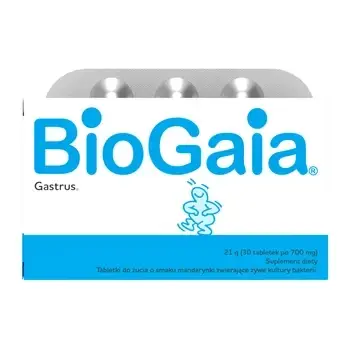 

BioGaia Gastrus ароматизатор мандарина, 30 жевательных таблеток/
