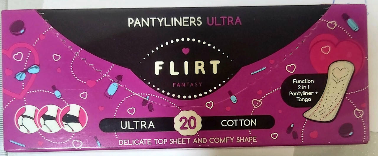 

FantasyFLIRT щоденні гіг.прокл. Slim - Cotton без індивід. упак 150мм уп=20шт