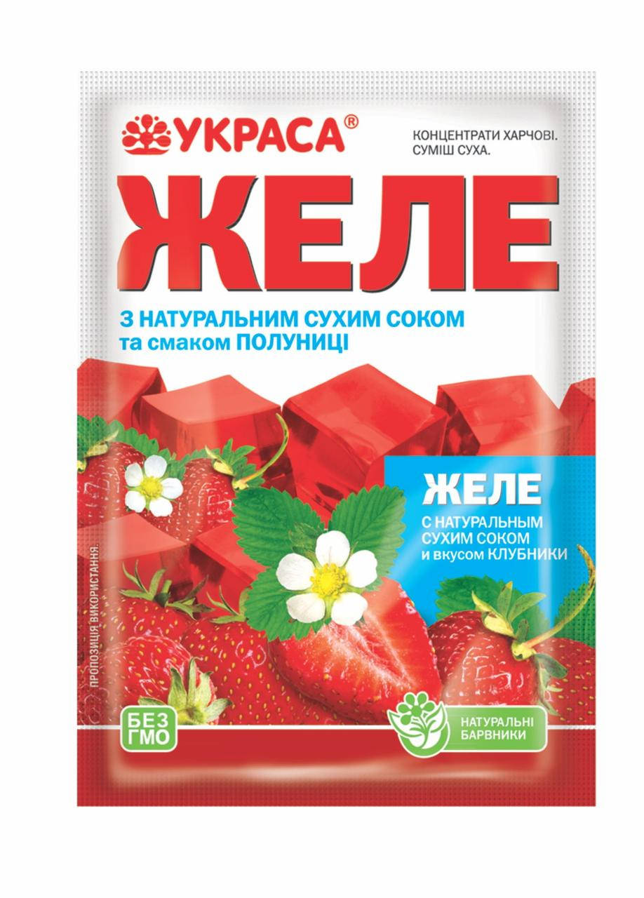 

Желе со вкусом клубнкики (90 г)