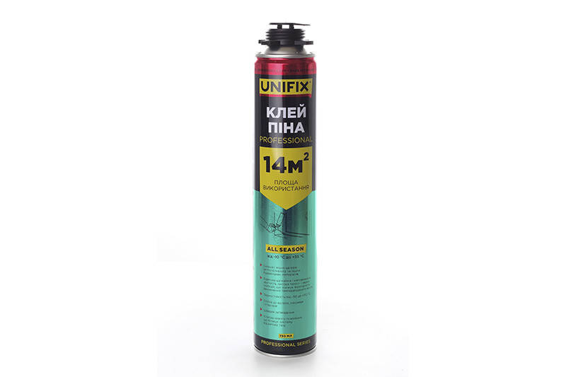 

Клей-пена профессиональная 14 м² UNIFIX 750 мл