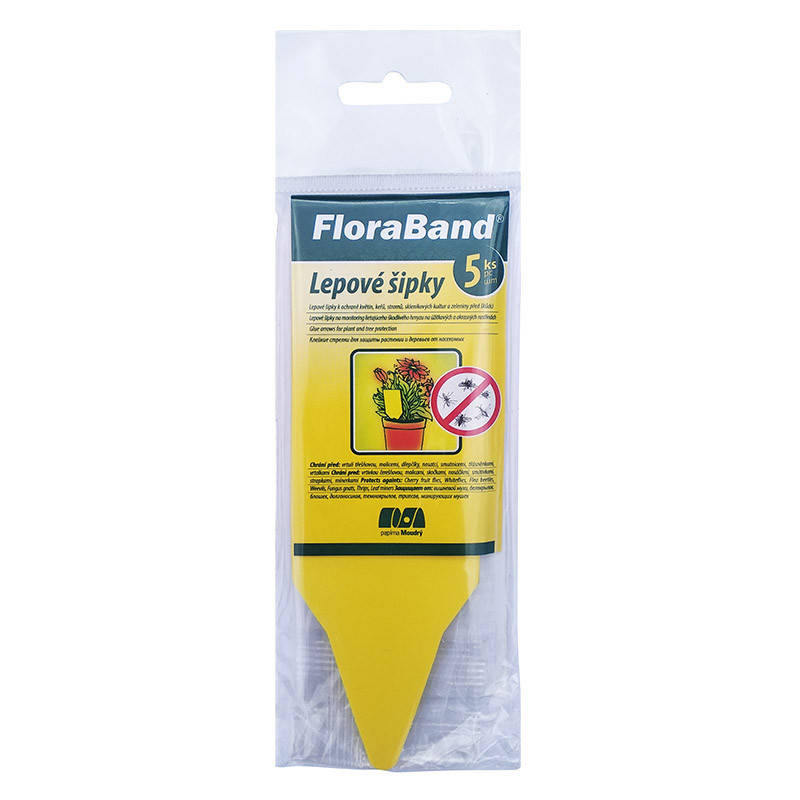 

Клейкие стрелки от насекомых FLORABAND (5 шт.) от Papima Moudry, Чехия