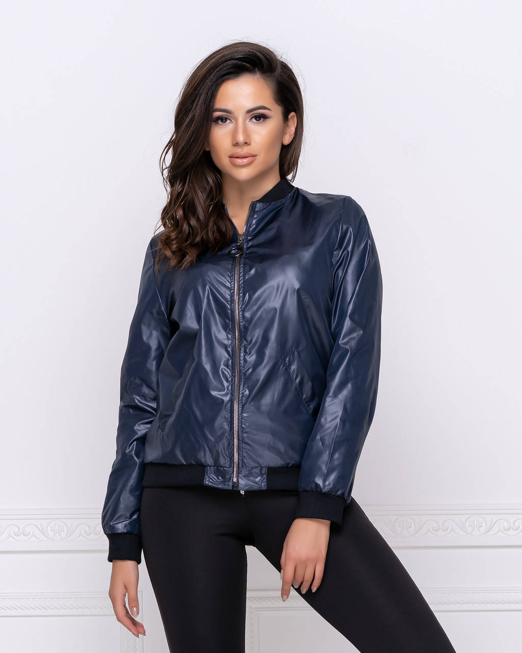 

Женская куртка ветровка "Ring" темно-синий, 46-48