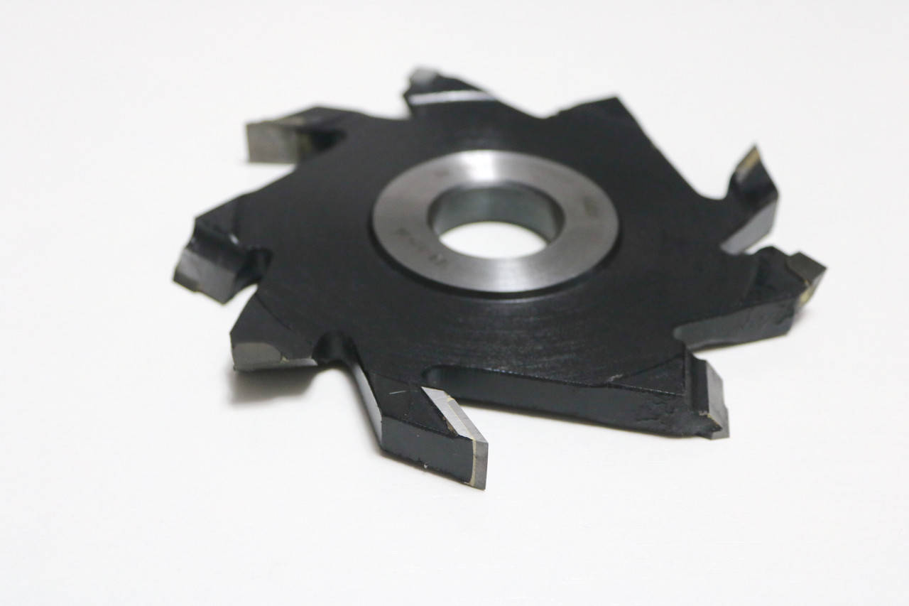 

Фреза пазовая 125x32x10 с подрезными ножами, напаяна твердым сплавом ВК.