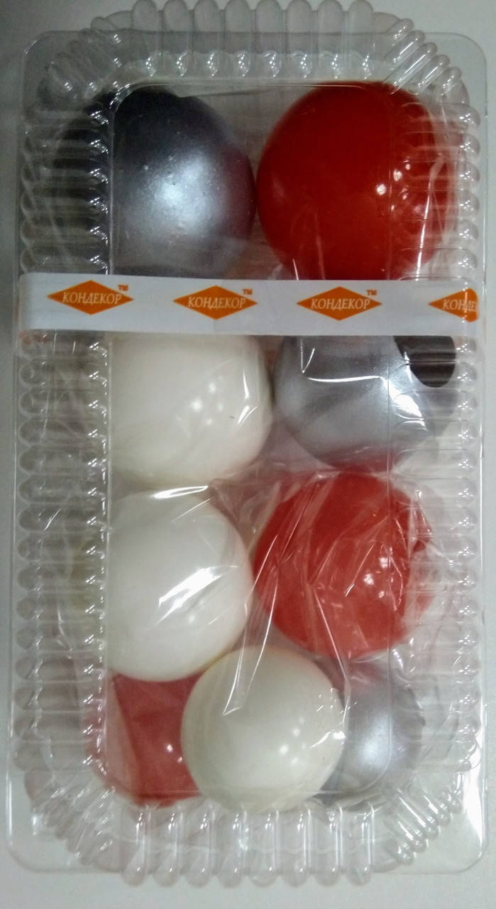 

Набір "Кульки святкові (9шт) коралові/білі/срібні"