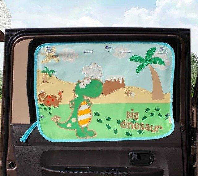 

Солнцезащитная шторка-органайзер на окно автомобиля детская