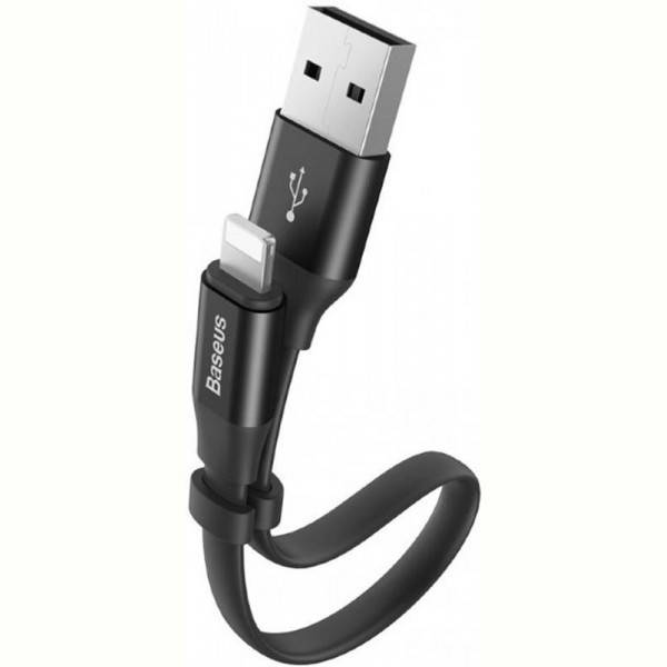 

Кабель Baseus Nimble USB-Lightning, 0.23м Black (CALMBJ-B01), Черный