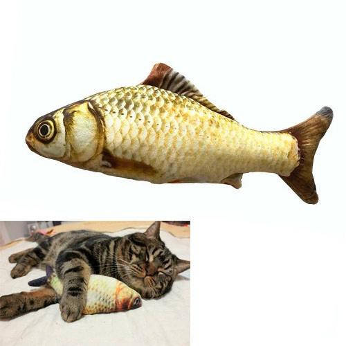 

Мягкая игрушка рыба Карп 20см для кошек кота с кошачьей мятой