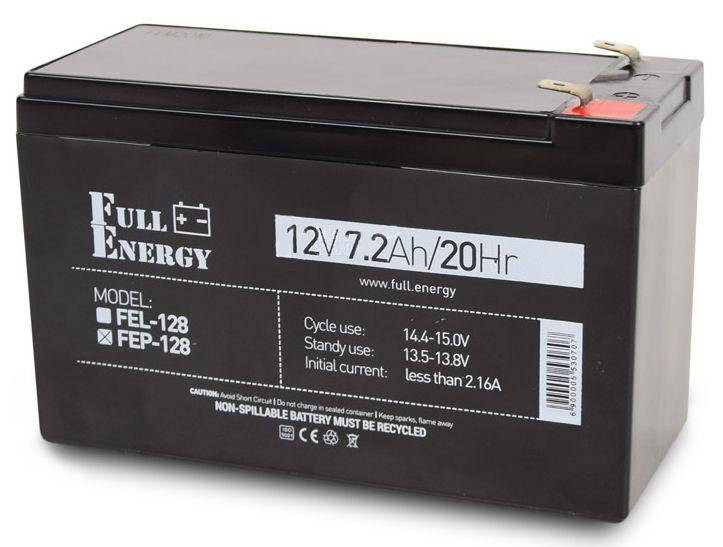 

Аккумуляторная батарея Full Energy 12V 7,2Ah (FEP-128)