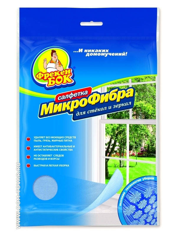 

Серветка з мікрофібри для скла і дзеркал Фрекен Бок
