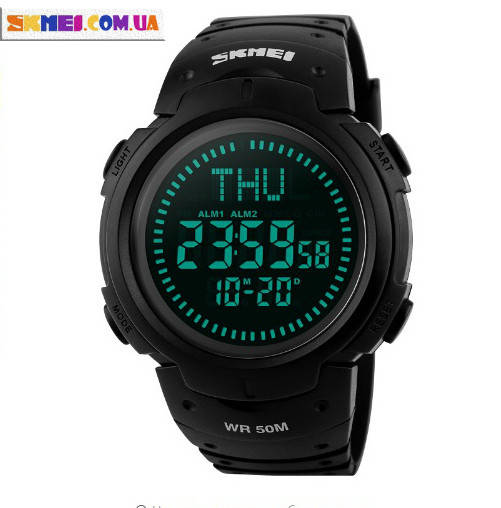 

Часы Skmei 1231 с Компасом и Таймером обратного отсчета (Black)