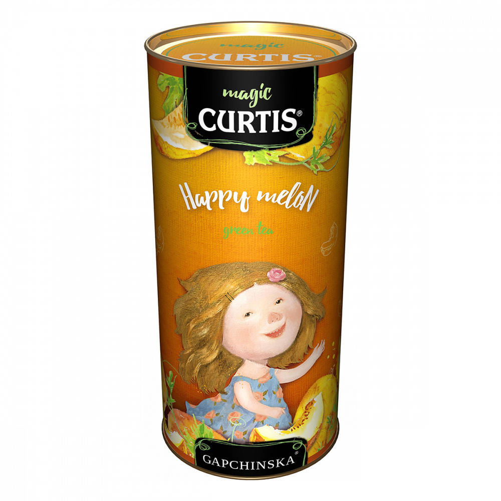 

Чай зеленый листовой Curtis Happy Melon с дыней и цедрой цитрусовых 80 грамм