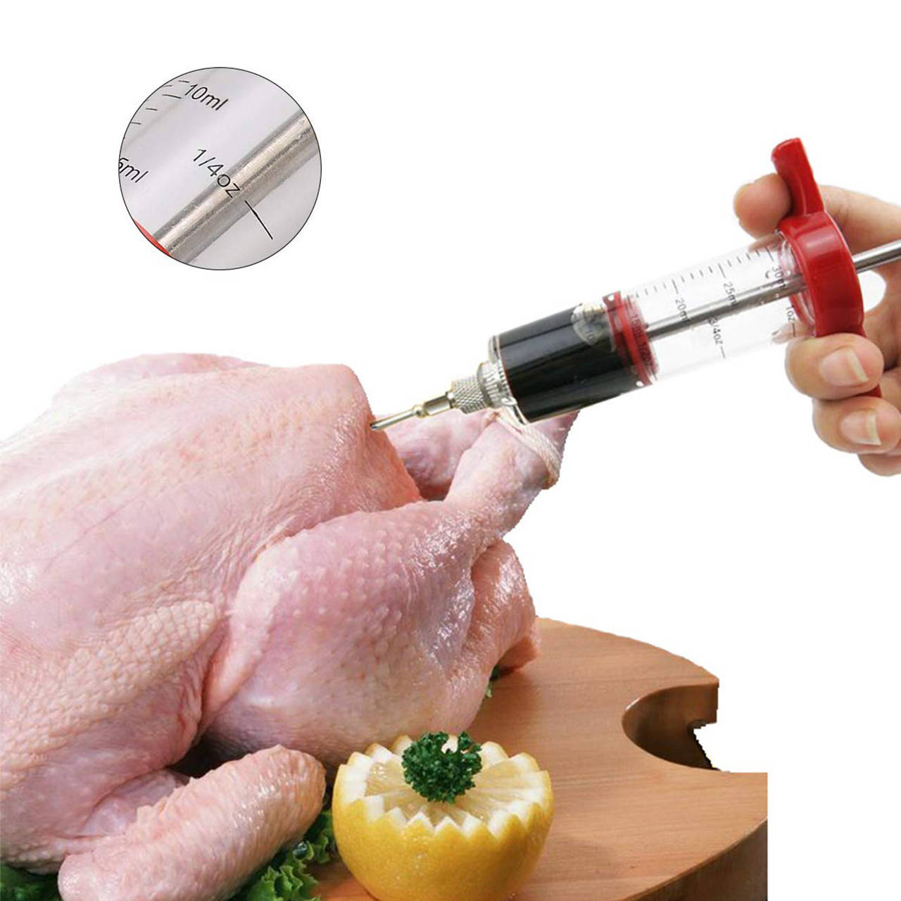 

Шприц инъектор для мяса Lesko для маринада металлический инжектор