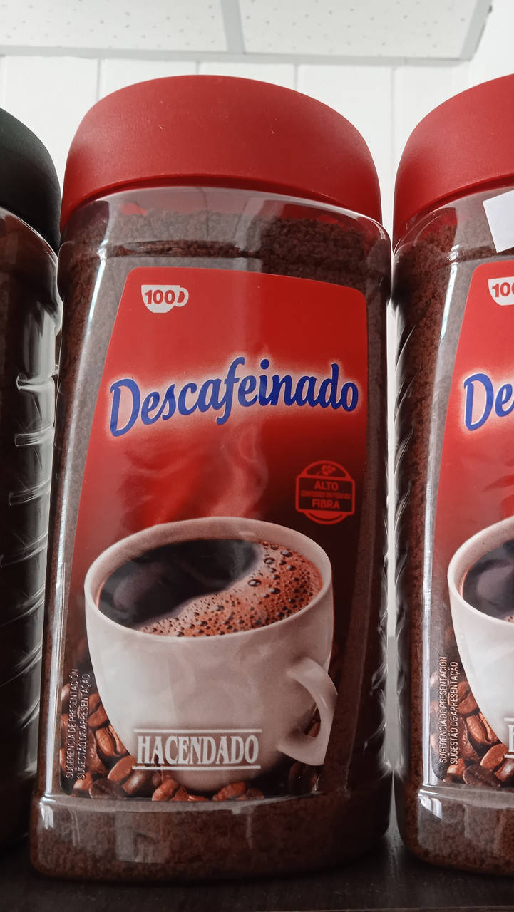 

Hacendado кофе растворимый без кофеина 200g. Испания