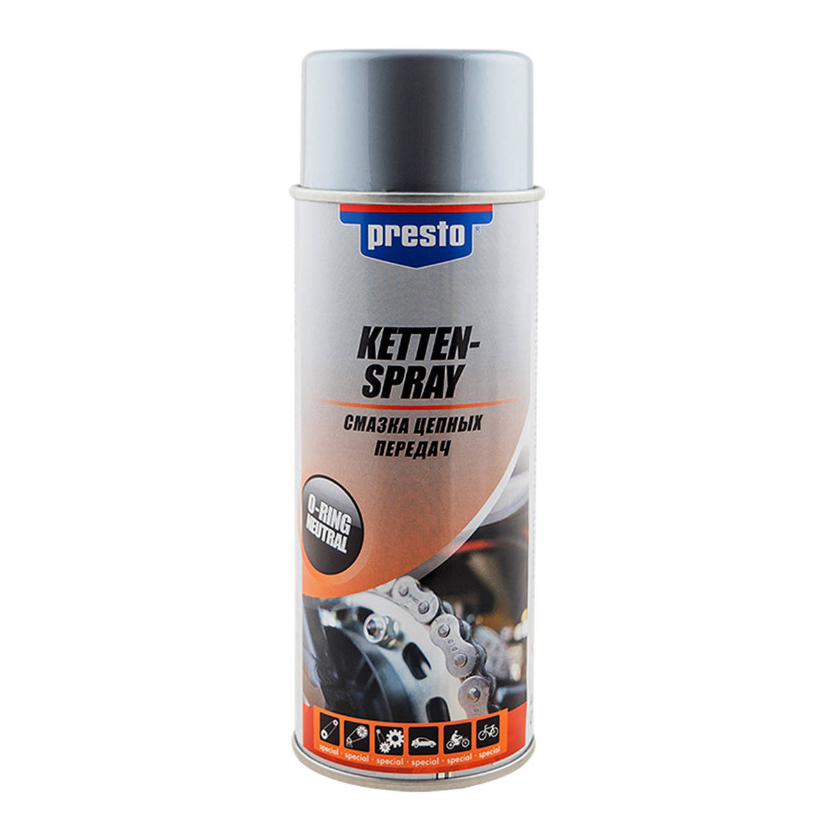 

Смазка цепных передач Presto Ketten-spray 400 мл (217630)