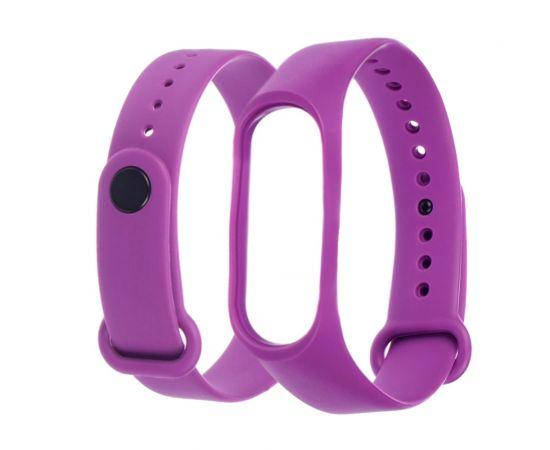 

Силиконовый ремешок браслет для Xiaomi Mi Band 3 / 4, Спортивный ремешок на Сяоми Ми Бенд 3 / 4 Темно-фиолетовый