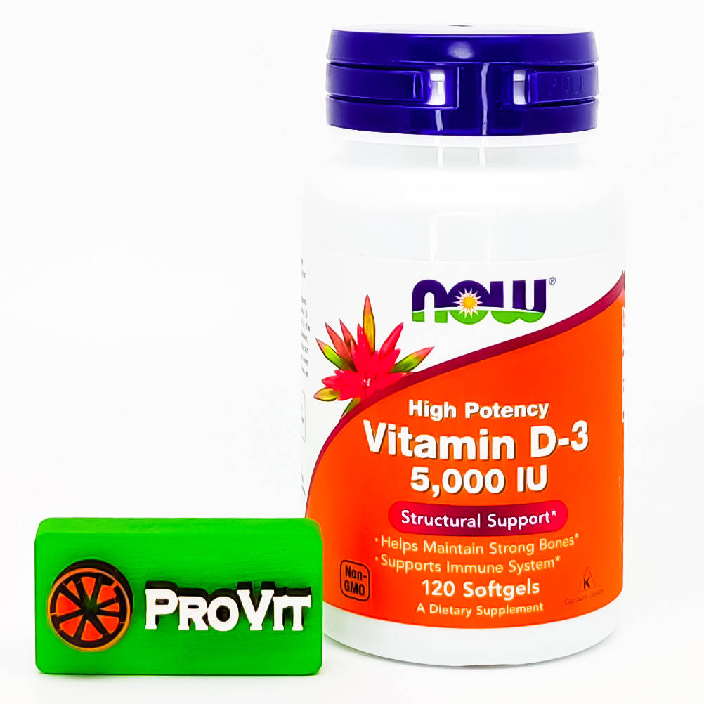 

Витамин Д-3 США! Now Foods Vitamin D-3 5000 IU 120 кап.