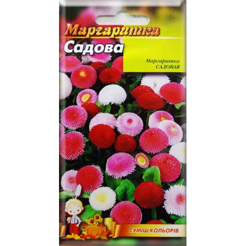 

Насіння квіти Маргаритка садова суміш 0,1 г 200517