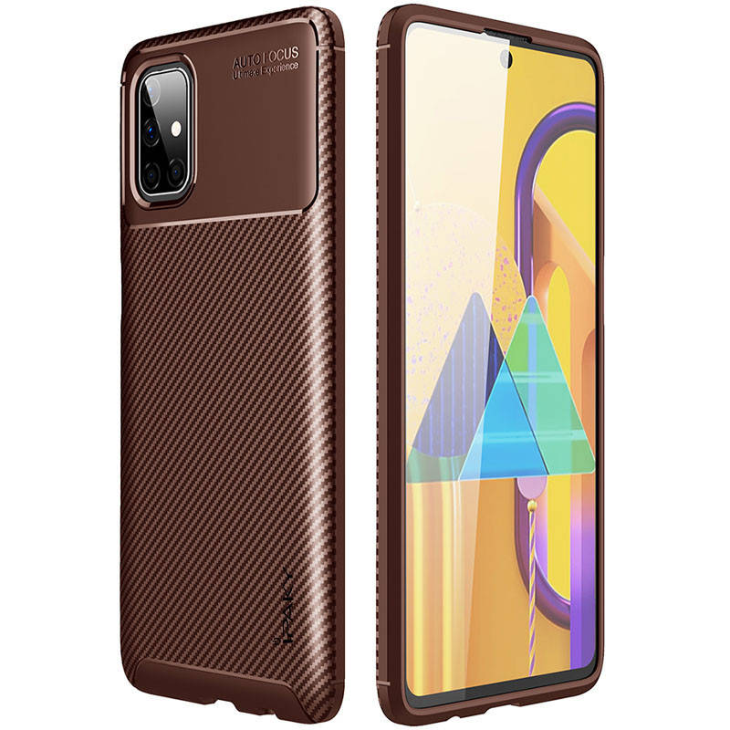 

Чехол iPaky Kaisy Series для Samsung Galaxy M51 / Чехол на самсунг М51, Коричневый