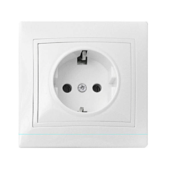 

Розетка с заземлением АСКО-УКРЕМ Fl-W белый (PBсб16-З-Fl-W)