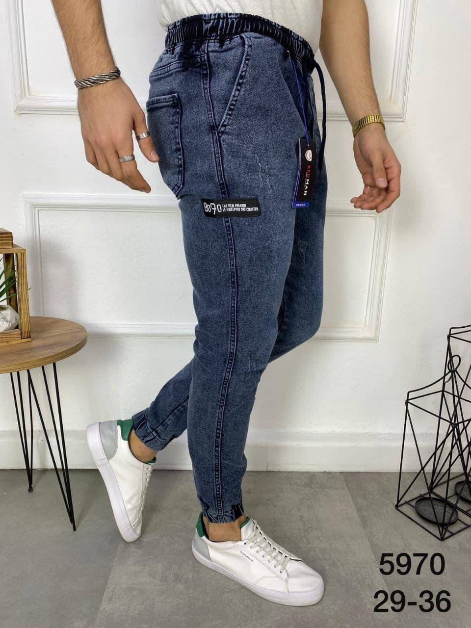 

Джинсы мужские джоггеры (с манжетом внизу) Пр-во Турция О Д