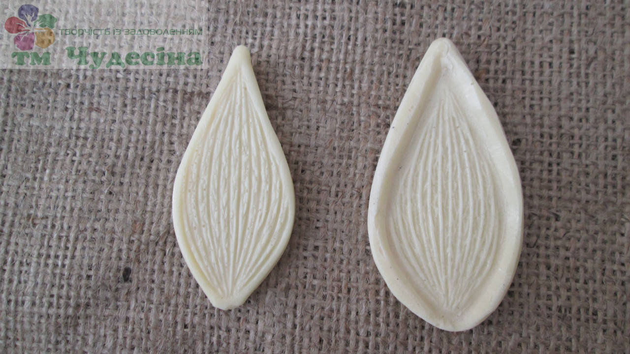 

Молд Лист лилии мини для фоамирана и глины флористический. Молд + молд