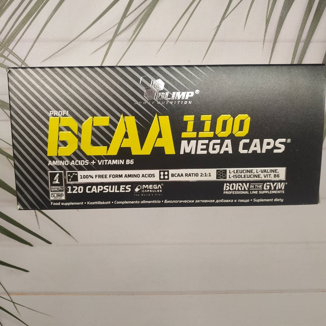 

Olimp BCAA 1100 mega caps 120 caps, аминокислоты олимп