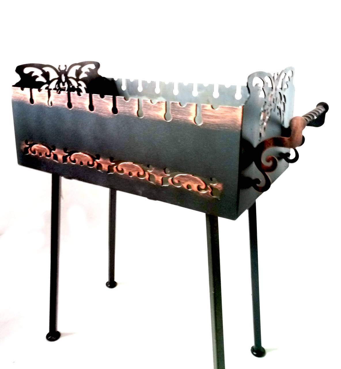 

Мангал Кованый "Бабочка" сталь 3мм на 9 шампуров