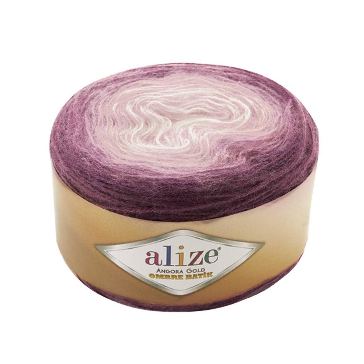 

Пряжа Alize Angora Gold Ombre Batik 7244, Фиолетовый