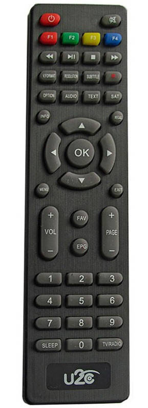 

Пульт для тюнера U2C DENYS H.265, Черный