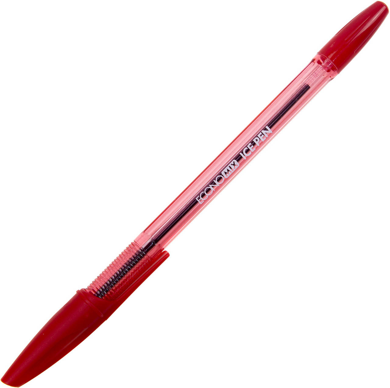 

Ручка кульк. "Economix" №E10186-03 Ice Pen 0,5мм червона,напівпрозор.(50)