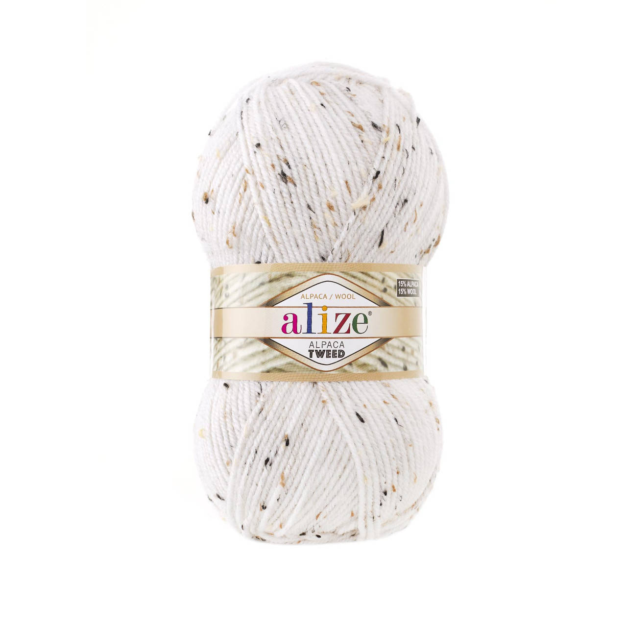 

Alize Alpaca Tweed № 55 белый