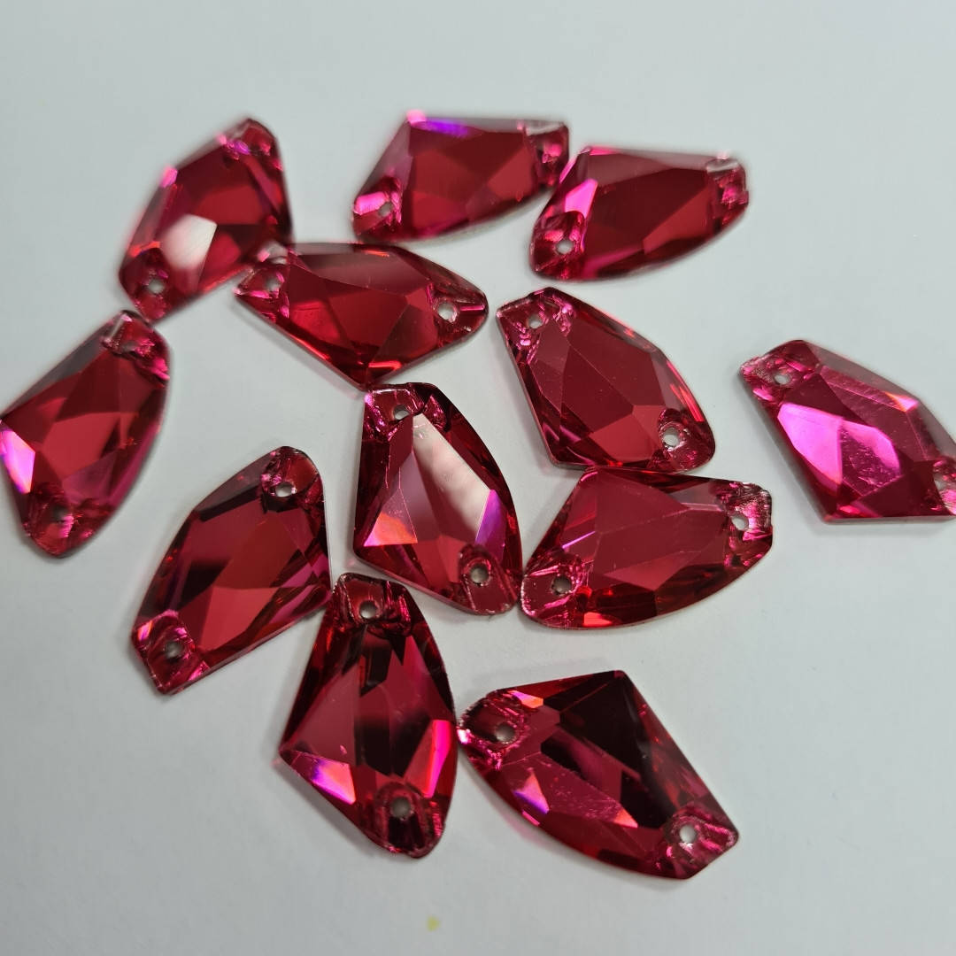 

Стразы Lux Топорик 9*14мм. Pink