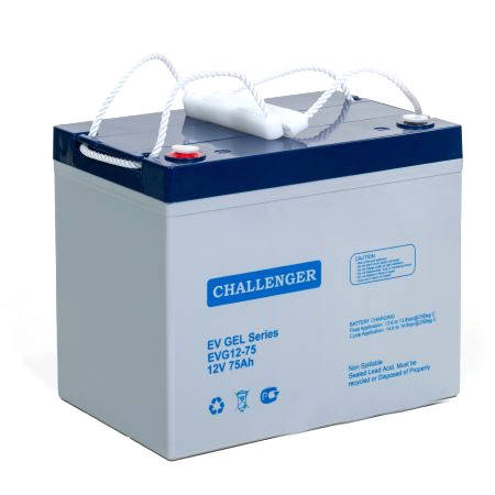 

Аккумулятор 75 Ач, для колясок 12В гелевый Challenger EVG 12-75