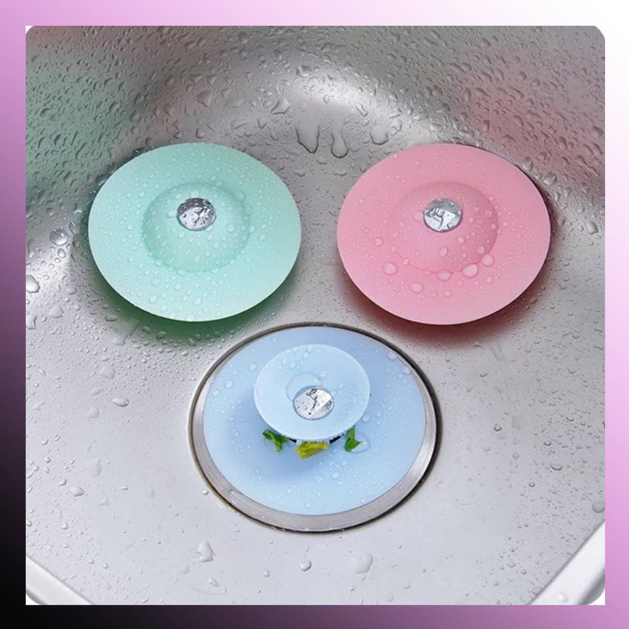 

Силиконовая пробка - фильтр слива FLEX DRAIN STORE для раковины и умывальника 12 х 18 х 3 см FS