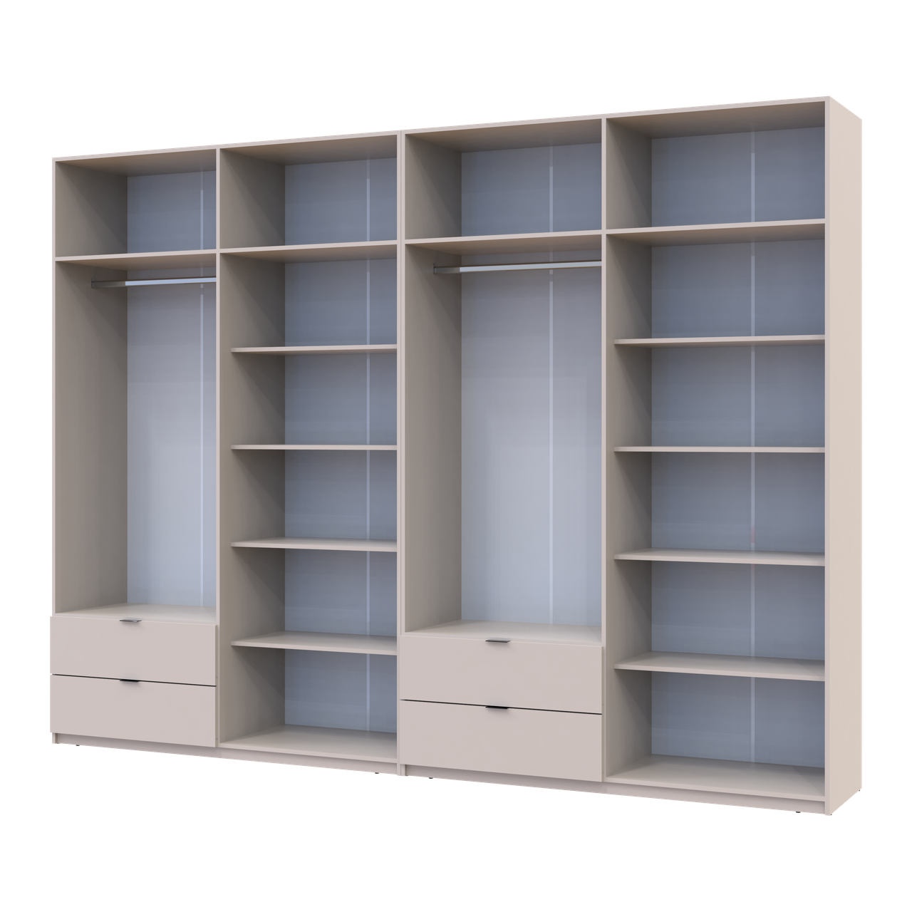 Розпашна Шафа для одягу Doros Лукас Кашемір 4+4 ДСП 320х50х240 (42005128) 3